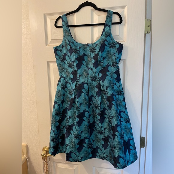 Pappagallo Party Dress // Navy & Turquoise // 10 - Picture 5 of 7